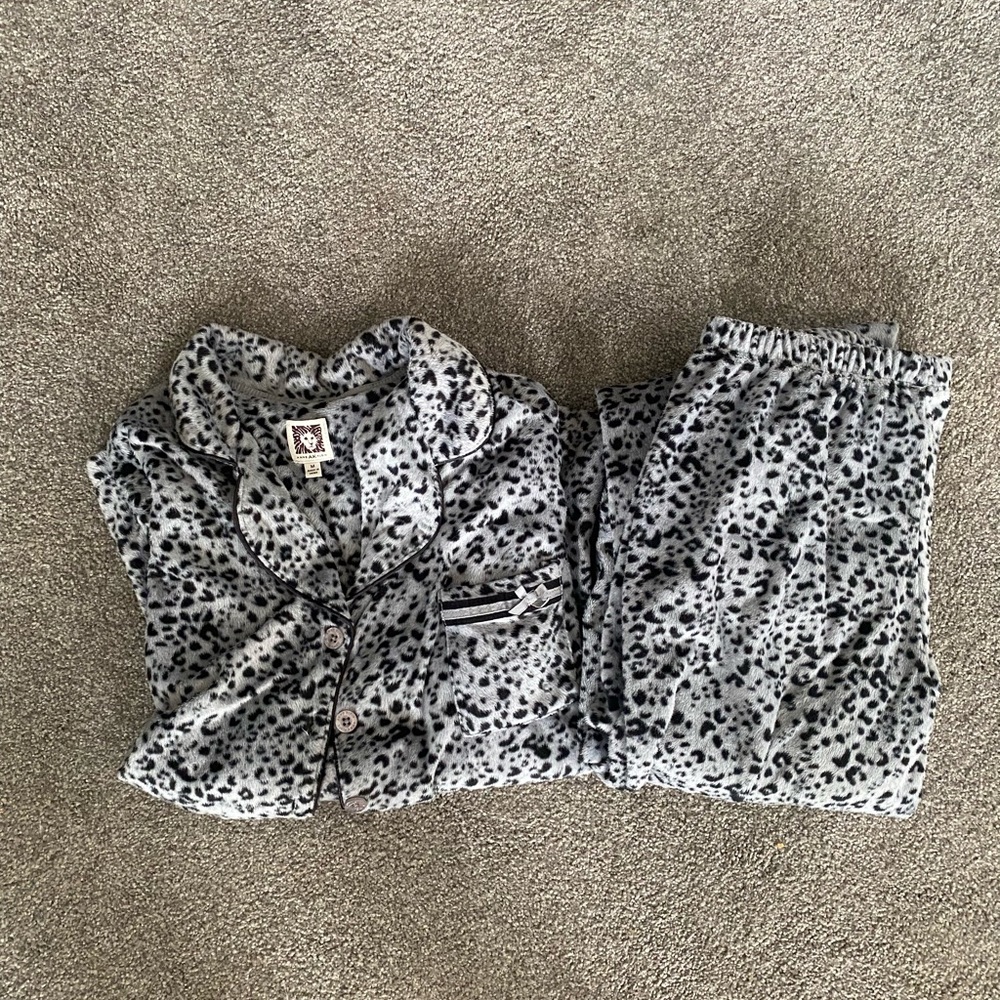 Anne Klein fleece 2 piece pajama set